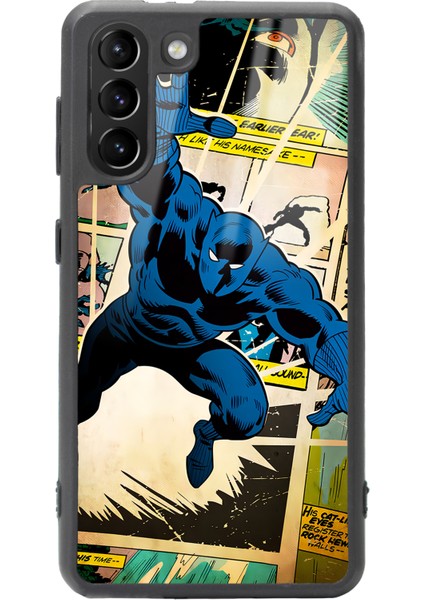 Samsung Galaxy S21 Black Panther Kara Panter Tasarımlı Glossy Telefon Kılıfı
