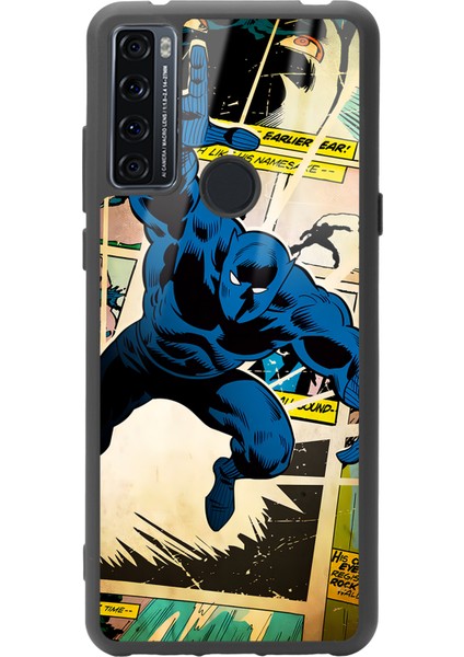 Tcl 20 Se Black Panther Kara Panter Tasarımlı Glossy Telefon Kılıfı