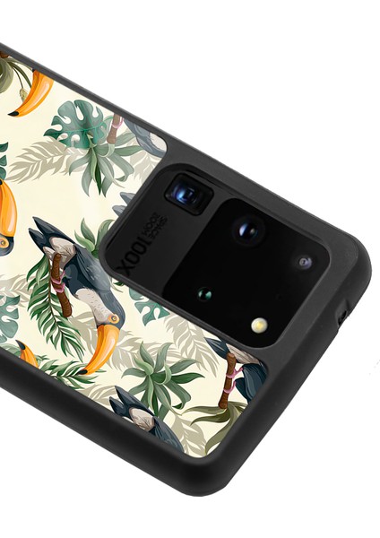 Samsung Galaxy S20 Ultra Tukan Kuşu Tasarımlı Glossy Telefon Kılıfı