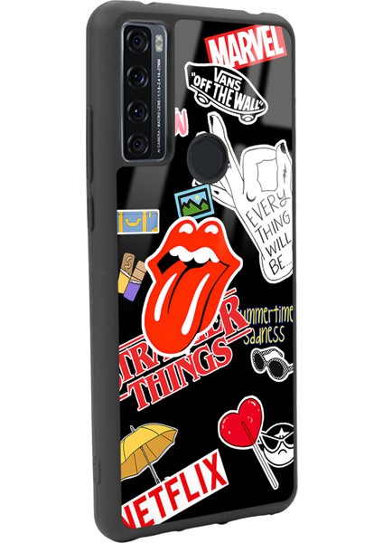 Tcl 20 Se Sticker Tasarımlı Glossy Telefon Kılıfı fiyatları
