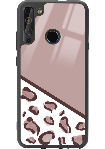 Casper X20 Kahve Leopar Tasarımlı Glossy Telefon Kılıfı