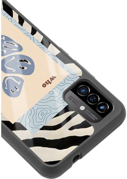 P13 Blue Max Pro Lite Zebra Emoji Tasarımlı Glossy Telefon Kılıfı modelleri