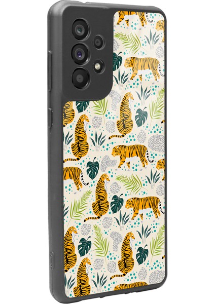 Samsung Galaxy A73 Kaplan Art Tasarımlı Glossy Telefon Kılıfı