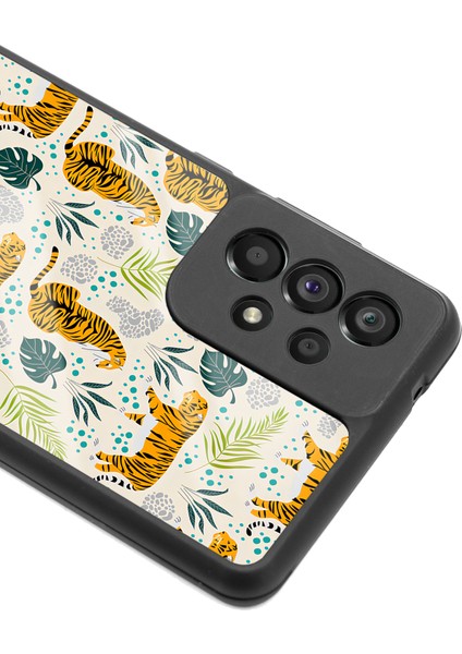 Samsung Galaxy A73 Kaplan Art Tasarımlı Glossy Telefon Kılıfı