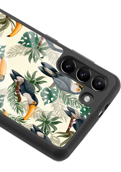 Samsung Galaxy S-21 Plus Tukan Kuşu Tasarımlı Glossy Telefon Kılıfı