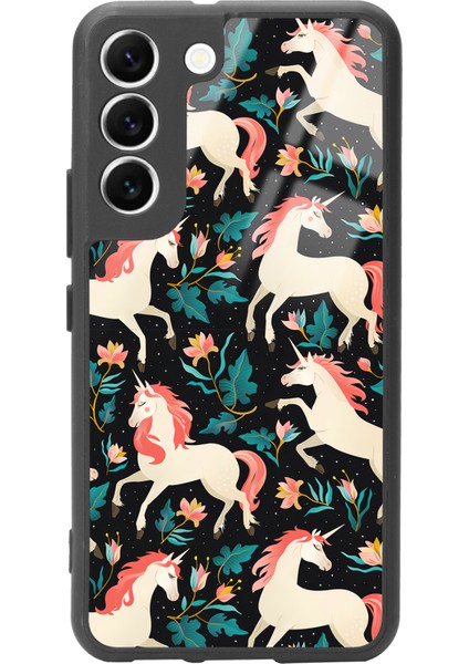 Samsung Galaxy A30 Unicorn Desenli Tasarımlı Glossy Telefon Kılıfı