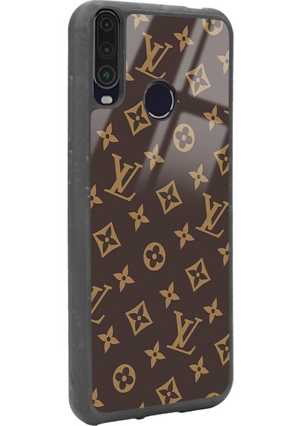 General Mobile Gm 10 Kahverengi Lv Tasarımlı Glossy Telefon Kılıfı