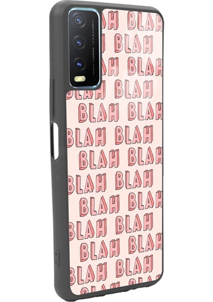 Vivo Y20 Blah Blah Tasarımlı Glossy Telefon Kılıfı fiyatları