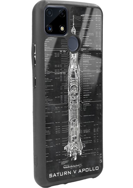 Oppo Realme C25 Apollo Plan Tasarımlı Glossy Telefon Kılıfı fiyatları