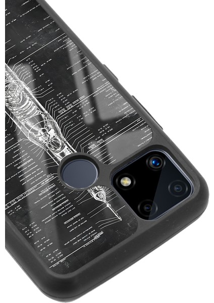 Oppo Realme C25 Apollo Plan Tasarımlı Glossy Telefon Kılıfı modelleri