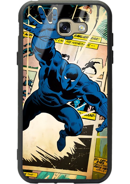 Samsung Galaxy A7 (2017) Black Panther Kara Panter Tasarımlı Glossy Telefon Kılıfı