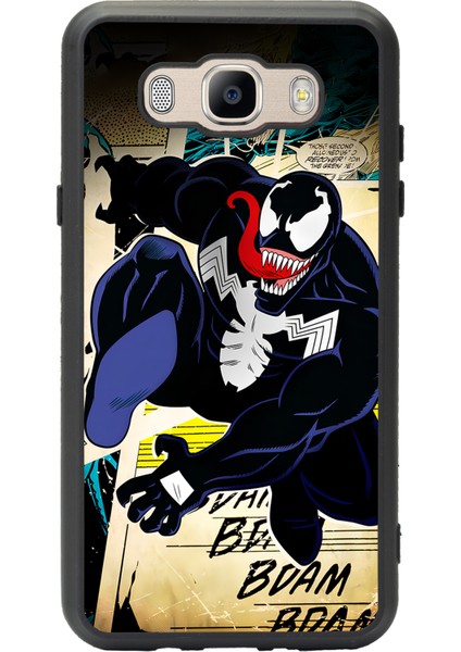 Samsung Galaxy J7 (2016) Venom Tasarımlı Glossy Telefon Kılıfı