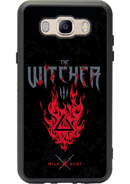 Samsung Galaxy J7 (2016) Witcher 3 Fire Tasarımlı Glossy Telefon Kılıfı