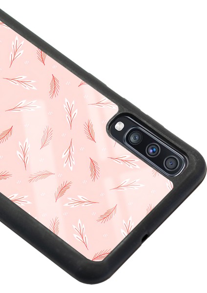 Samsung Galaxy A70 Pudra Yapraklı Tasarımlı Glossy Telefon Kılıfı modelleri