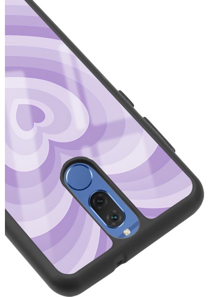 Huawei Mate 10 Lite Lila Kalp Tasarımlı Glossy Telefon Kılıfı modelleri