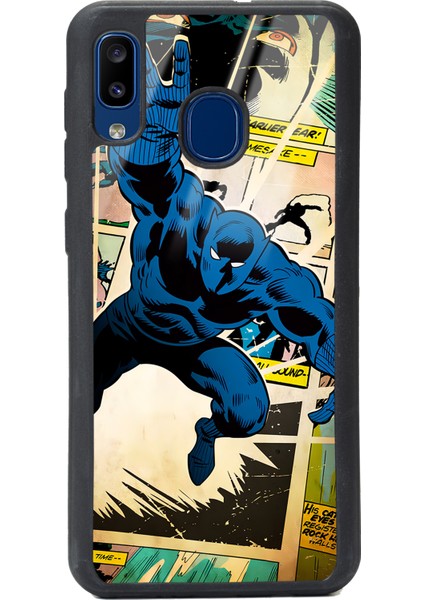 Samsung Galaxy A30 Black Panther Kara Panter Tasarımlı Glossy Telefon Kılıfı