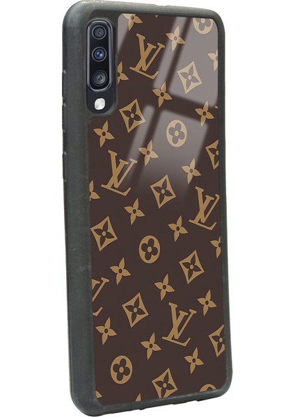 Samsung Galaxy A70 Kahverengi Lv Tasarımlı Glossy Telefon Kılıfı fiyatları