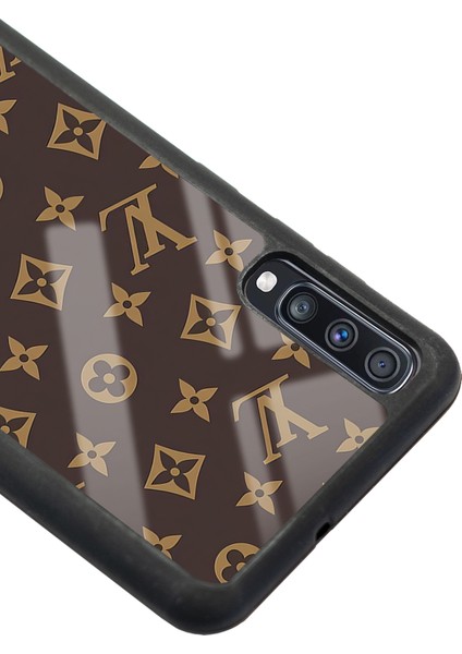 Samsung Galaxy A70 Kahverengi Lv Tasarımlı Glossy Telefon Kılıfı modelleri
