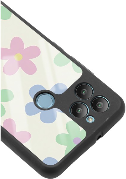 General Mobile Gm 22 Plus Nude Çiçek Tasarımlı Glossy Telefon Kılıfı