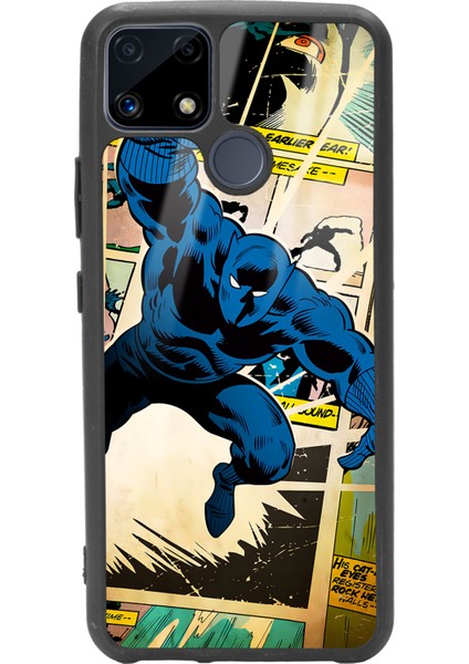Oppo Realme C25 Black Panther Kara Panter Tasarımlı Glossy Telefon Kılıfı