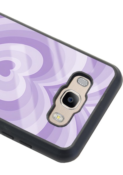 Samsung Galaxy J7 (2016) Lila Kalp Tasarımlı Glossy Telefon Kılıfı modelleri
