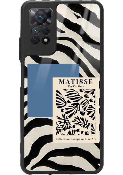 Xiaomi Redmi Note 11 Pro Zebra Matısse Tasarımlı Glossy Telefon Kılıfı