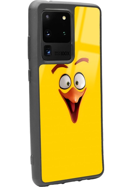 Samsung Galaxy S20 Ultra Yellow Angry Birds Tasarımlı Glossy Telefon Kılıfı fiyatları
