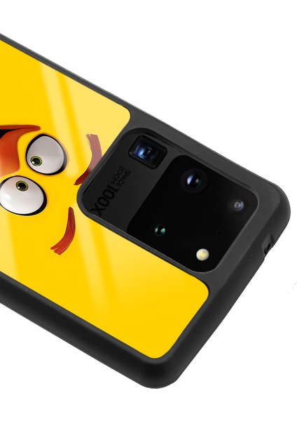 Samsung Galaxy S20 Ultra Yellow Angry Birds Tasarımlı Glossy Telefon Kılıfı modelleri