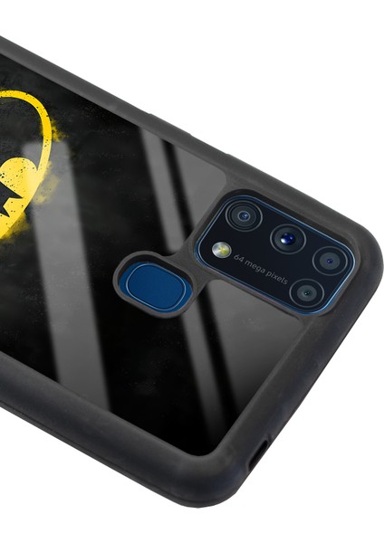 Samsung Galaxy M-31 Yellow Batman Tasarımlı Glossy Telefon Kılıfı