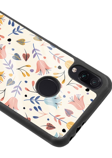 Xiaomi Redmi Note 7 Beyaz Bindanlı Tasarımlı Glossy Telefon Kılıfı modelleri