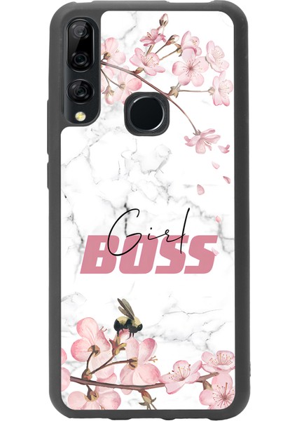 Huawei Y9 Prime Sakura Girl Boss Tasarımlı Glossy Telefon Kılıfı