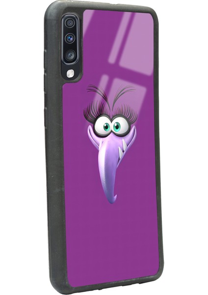 Samsung Galaxy A70 Purple Angry Birds Tasarımlı Glossy Telefon Kılıfı fiyatları