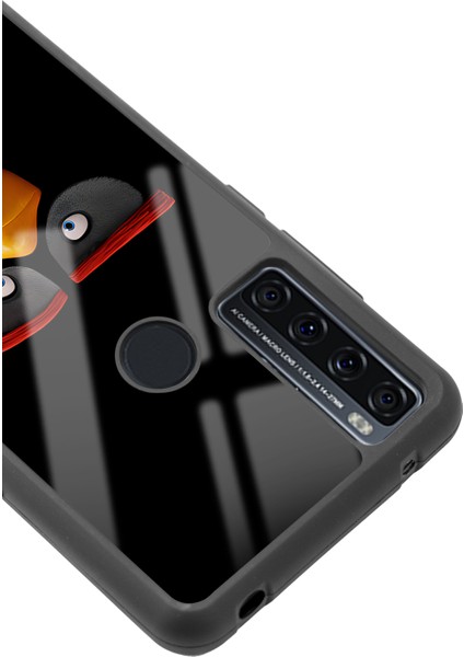 Tcl 20 Se Black Angry Birds Tasarımlı Glossy Telefon Kılıfı modelleri