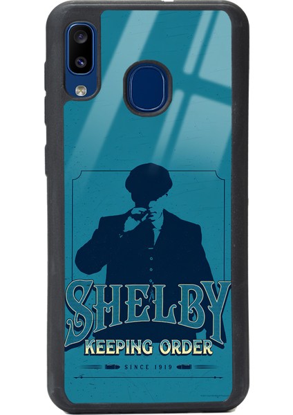 Samsung Galaxy A20 Peaky Blinders Shelby Tasarımlı Glossy Telefon Kılıfı
