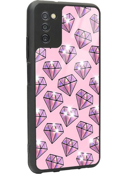 Samsung Galaxy A-03S Diamond Tasarımlı Glossy Telefon Kılıfı fiyatları