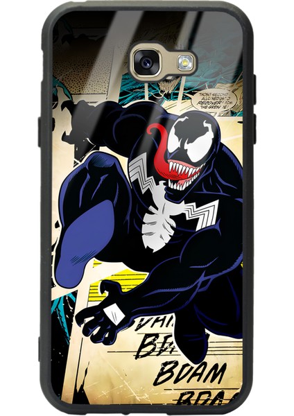 Samsung Galaxy A7 (2017) Venom Tasarımlı Glossy Telefon Kılıfı