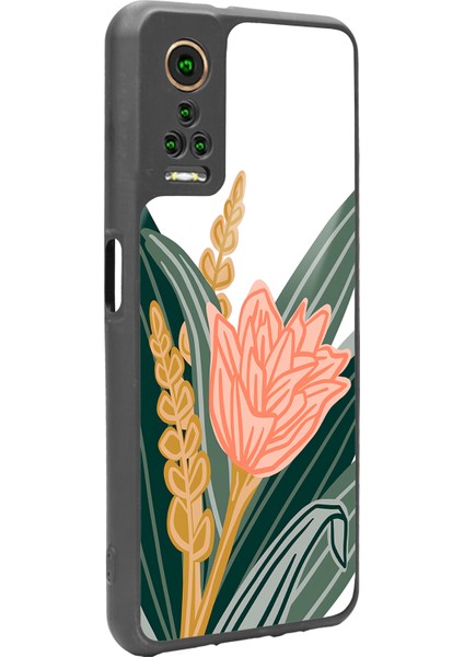 General Mobile Gm 22 Pro Beyaz Karanfil Tasarımlı Glossy Telefon Kılıfı fiyatları