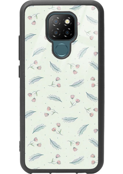 General Mobile Gm 20 Yeşil Yapraklı Tasarımlı Glossy Telefon Kılıfı