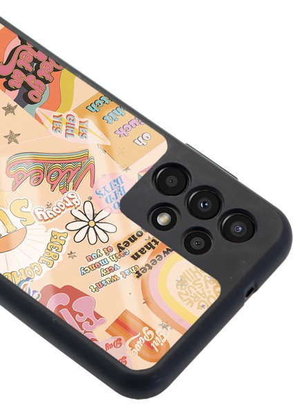 Samsung Galaxy A-13 Vintage Sticker Tasarımlı Glossy Telefon Kılıfı modelleri