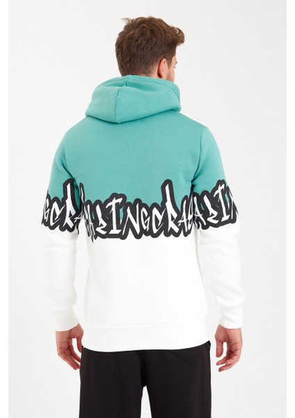 Unisex Kapüşonlu Kanguru Cepli Baskılı Iki Renk Sweatshirt fiyatları