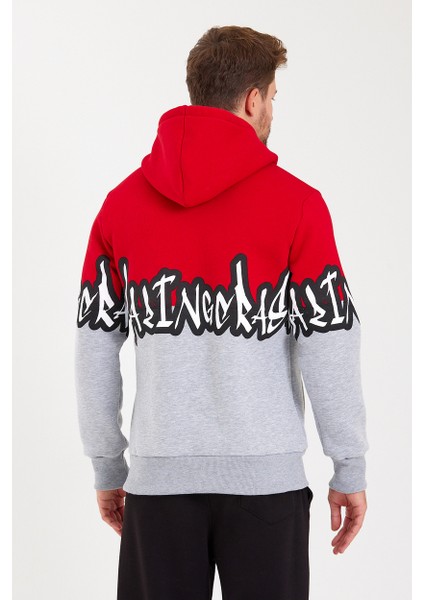 Unisex Kapüşonlu Kanguru Cepli Baskılı Iki Renk Sweatshirt fiyatları