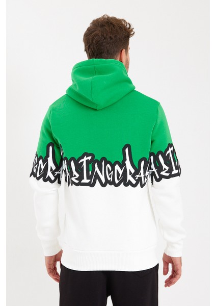 Unisex Kapüşonlu Kanguru Cepli Baskılı Iki Renk Sweatshirt fiyatları
