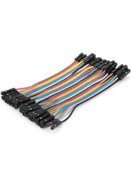 Roba 10CM 40 Pin Dişi Dişi Dupont Kablo Breadboard Jumper Ayrılabilir