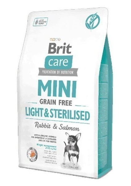 Mini Lightsterilised Kilolu Kısırlaştırılmış Köpekler Için Tahılsız Hipoalerjenik Köpek Maması 2 kg