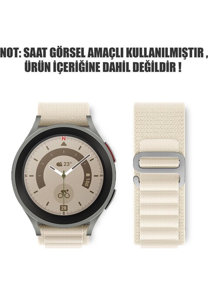 Samsung Galaxy Watch 5 Pro 45MM Kordon Alpine Loop Bej