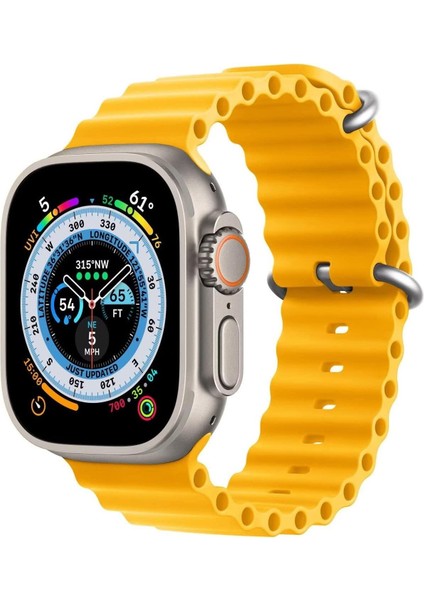Apple Watch Series 8 41MM Kordon Ocean Band Sarı