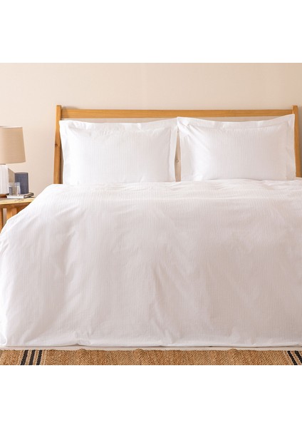 Laranja Ekstra Çift Kişilik Nevresim Seti 260X220 cm Beyaz