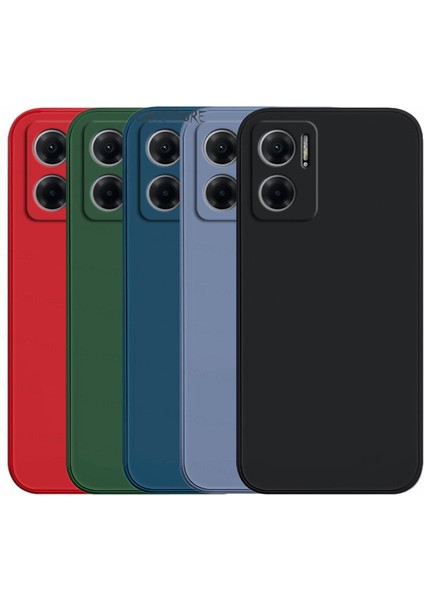 Xiaomi Redmi Note 11E Uyumlu Kılıf Kamera Lens Korumalı Soft Mat Silikon Kılıf Zırh Tank Military