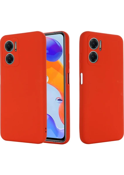 MTK Moveteck Xiaomi Redmi Note 11E Uyumlu Kılıf Kamera Lens Korumalı Soft Mat Silikon Kılıf Zırh Tank Military