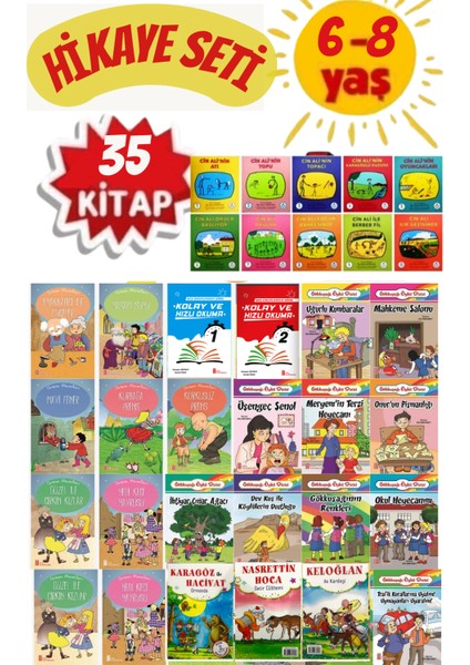 6-8 Yaşa Uygun Rengarenk Hikaye Kitabı Seti